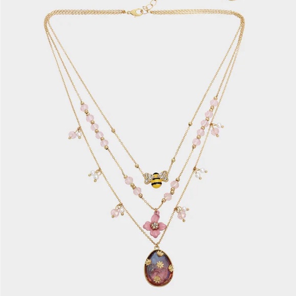 Betsy Johnson SOMEBUNNYS BABY ILLUSION NECKLACE - Picture 1 of 3